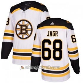 Dame Ishockey Boston Bruins Tröja Jaromir Jagr 68 Adidas 2017-2018 Vit Authentic
